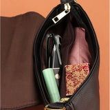 Cover Style Leather Women Messenger Bag Large Capacity Handbag