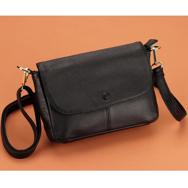 Cover Style Leather Women Messenger Bag Large Capacity Handbag