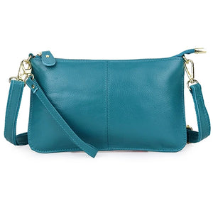 Leather Women's Messenger Bag Cowhide Handbag Large Capacity Shoulder Bags