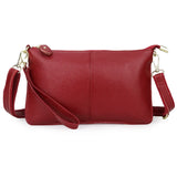Leather Women's Messenger Bag Cowhide Handbag Large Capacity Shoulder Bags
