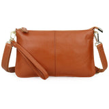 Leather Women's Messenger Bag Cowhide Handbag Large Capacity Shoulder Bags