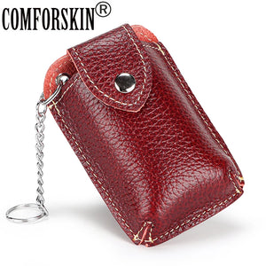 Genuine Leather Car Key Holders For Men Unisex Key Wallet