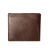 Vintage Short Men Wallets Cowhide Crazy Horse Leather