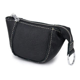 Leather Zipper Purse for Women