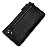 Long Style Women Zipper Purse Leather Clutch Wallet