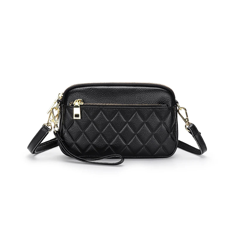 Geometric Style Leather Women Messenger Bag Small Cross-body Bag