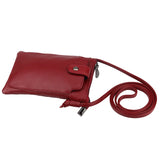 Cowhide Leather Women Messenger Bag Ladies Small Mobile Phone Bag