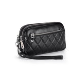 Small Geometric Flap Bag Cow Leather Women Messenger Cross-body Bag