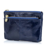 Oil Waxing Leather Coin Purse Key Wallet