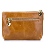Oil Waxing Leather Coin Purse Key Wallet