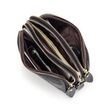 Cowhide Clutch Bag Ladies Multi-layer Zipper Small Wallet