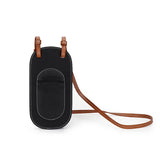 Cowhide Leather Women Messenger Bag Small Cell Phone Bag