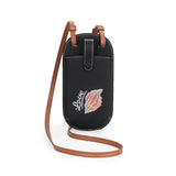 Cowhide Leather Women Messenger Bag Small Cell Phone Bag