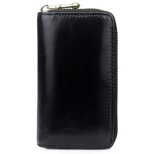 Premium Retro Cowhide Key Wallet Oil Wax Leather Key Case