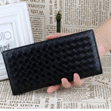 Premium 100% Sheep Skin Knitting Slim Men Wallets Purses
