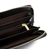 Cow Leather Embossed Knitting Weave Pattern Men Wallets