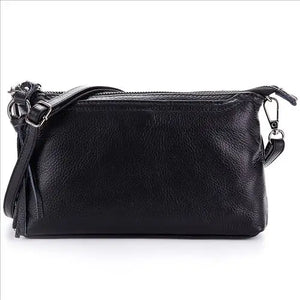 Cowhide Leather Women Messenger Bag Single Strap