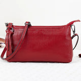 Cowhide Leather Women Messenger Bag Single Strap