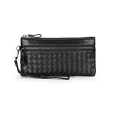 COMFROSKIN Sheepskin Men Clutch Wallets Hand-made Knitting Style Women Wallet