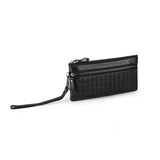 COMFROSKIN Sheepskin Men Clutch Wallets Hand-made Knitting Style Women Wallet