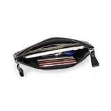 COMFROSKIN Sheepskin Men Clutch Wallets Hand-made Knitting Style Women Wallet