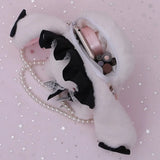 Japanese Lolita Bag Soft Girl Lace Bow Rabbit Doll Small Bag