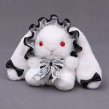 Japanese Lolita Bag Soft Girl Lace Bow Rabbit Doll Small Bag