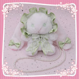 Japanese Lolita Bag Soft Girl Lace Bow Rabbit Doll Small Bag