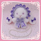 Japanese Lolita Bag Soft Girl Lace Bow Rabbit Doll Small Bag