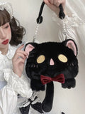 Lolita Shoulder Bag Cat Plush Doll Diagonal Bag