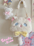 Lolita Shoulder Bag Cat Plush Doll Diagonal Bag