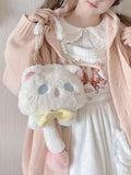 Lolita Shoulder Bag Cat Plush Doll Diagonal Bag