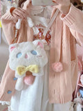 Lolita Shoulder Bag Cat Plush Doll Diagonal Bag