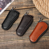 CONTACT'S Leather Key Wallets For Men Key Holder Zipper Keychain