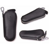 Men Women Leather Key Wallet Holder Zipper Key Case