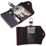 Men's Leather Key Wallets Housekeeper Key Holders Male Keychain