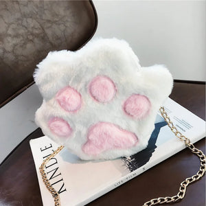 COOLFEL Plush Cartoon Animals Shoulder Bag Girls Party Purse