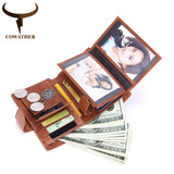 Short Men Wallet Cow Leather Male Purse Top Cowhide Purse