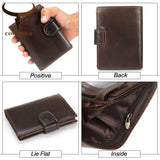 Short Men Wallet Cow Leather Male Purse Top Cowhide Purse