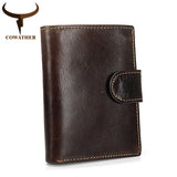 Short Men Wallet Cow Leather Male Purse Top Cowhide Purse
