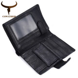 Short Men Wallet Cow Leather Male Purse Top Cowhide Purse