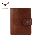 Genuine Leather Men's Short Wallet