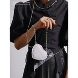 COY UUSTUDIO Hot Girl Mini Heart Chain Lipstick Bag