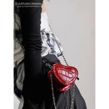 COY UUSTUDIO Hot Girl Mini Heart Chain Lipstick Bag