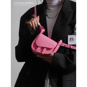 COY UUSTUDIO Dark Y2K Lipstick Headphones Mini Saddle Crossbody Bag