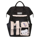 CPDD Canvas Candy Colors Backpacks High School Bags for Tee