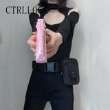 CTRLLOCK Techwear Adjustable Waist Belt Women Zipper Pocket Streetwear