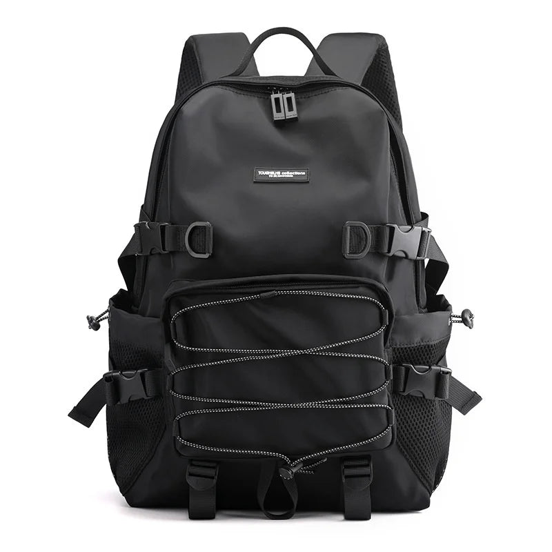 CTRLLOCK Techwear Drawstring Schoolbag Casual Zipper Backpack