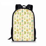 Cactus Children Book Bags School Backpack for Kids Girl Kindergarten