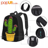 Funny Cactus Hipster Tumblr Birthday Plant Backpack